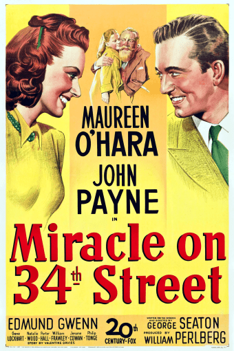 MIRACLE ON 34TH STREET MOVIE POSTER